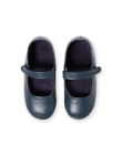 Chausson babies cuir marine enfant fille GFBELFILL2 / 19WK35E1D07070