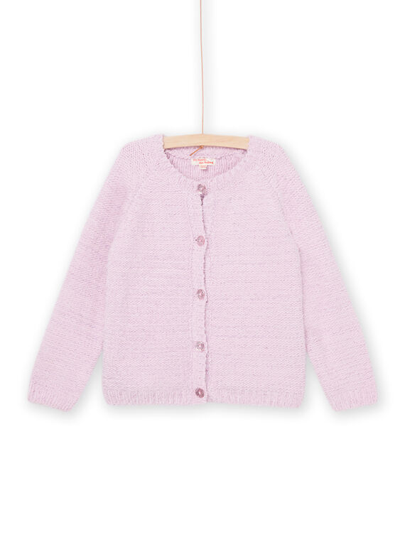 Cardigan chenille rose PAYJOCAR2 / 22W901D4CARH700