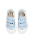 Baskets en toile bleues à imprimé fleuri RITOILDENIM / 23KK3771D16C201