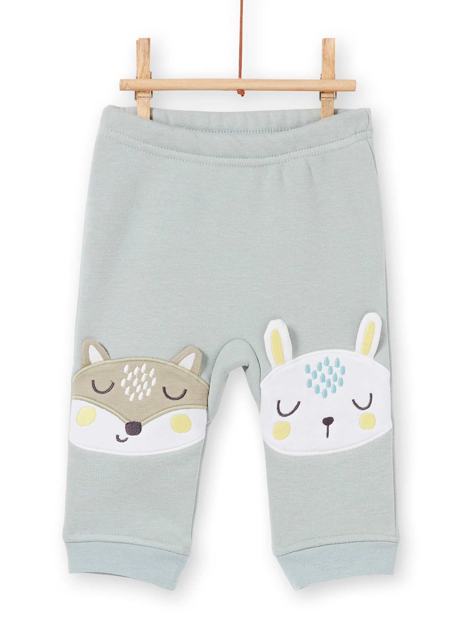 Pantalon bleu fourr fausse fourrure b b gar on