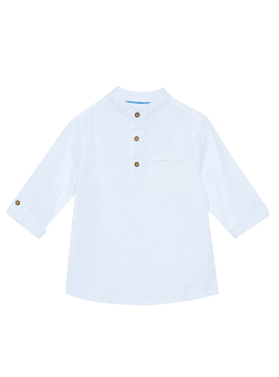 Chemise blanche unie garçon JOSOCHEM2 / 20S90283CHM000