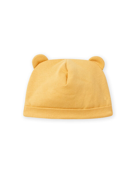 Bonnet jaune mimosa à oreilles naissance mixte NOU1BON2 / 22SF4242BNAB105