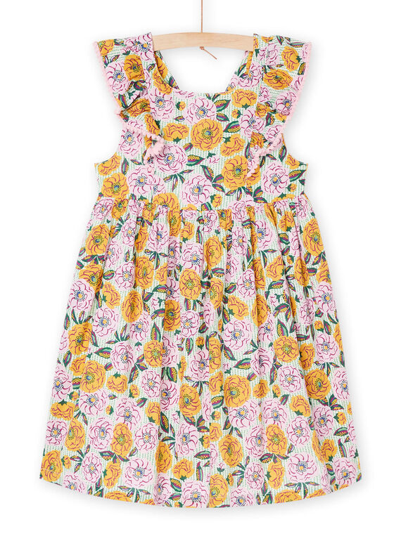Robe multicolore à imprimé fleuri et à rayures RAEXOROB1 / 23S901V1ROB001