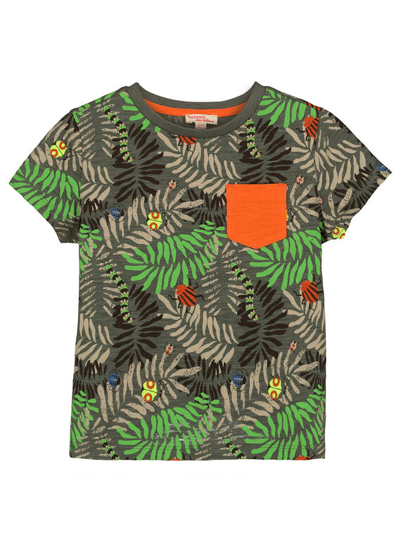 Tee-shirt tropical garçon FOYETI6 / 19S902M1TMC626