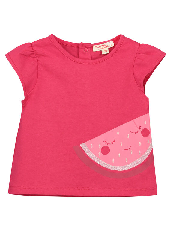 Tee-shirt fantaisie bébé fille FIJOTI6 / 19SG09G1TMC304