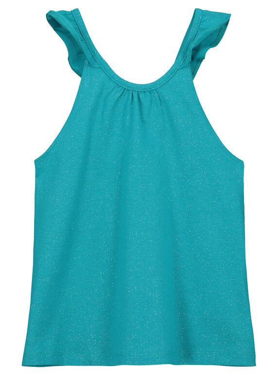 Débardeur à paillettes fille FAJODEB1 / 19S901G1D27202