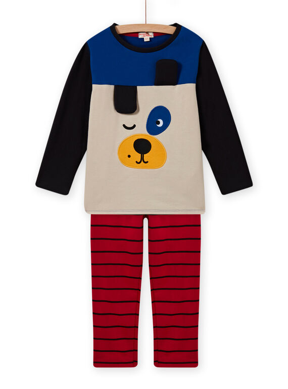 Ensemble pyjama motif chien enfant garçon MEGOPYJCHI / 21WH1292PYJ701