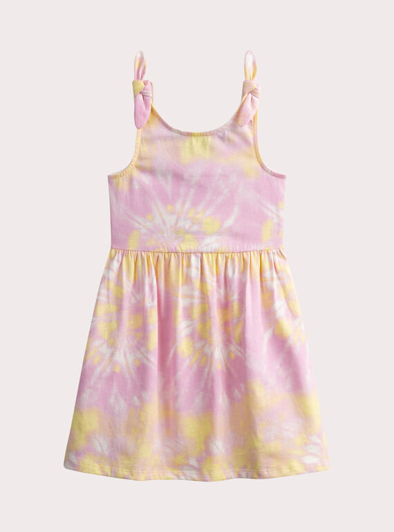 Robe à bretelles nud imprimé tie and dye WAPLAROB4 / 25S901O3ROB001