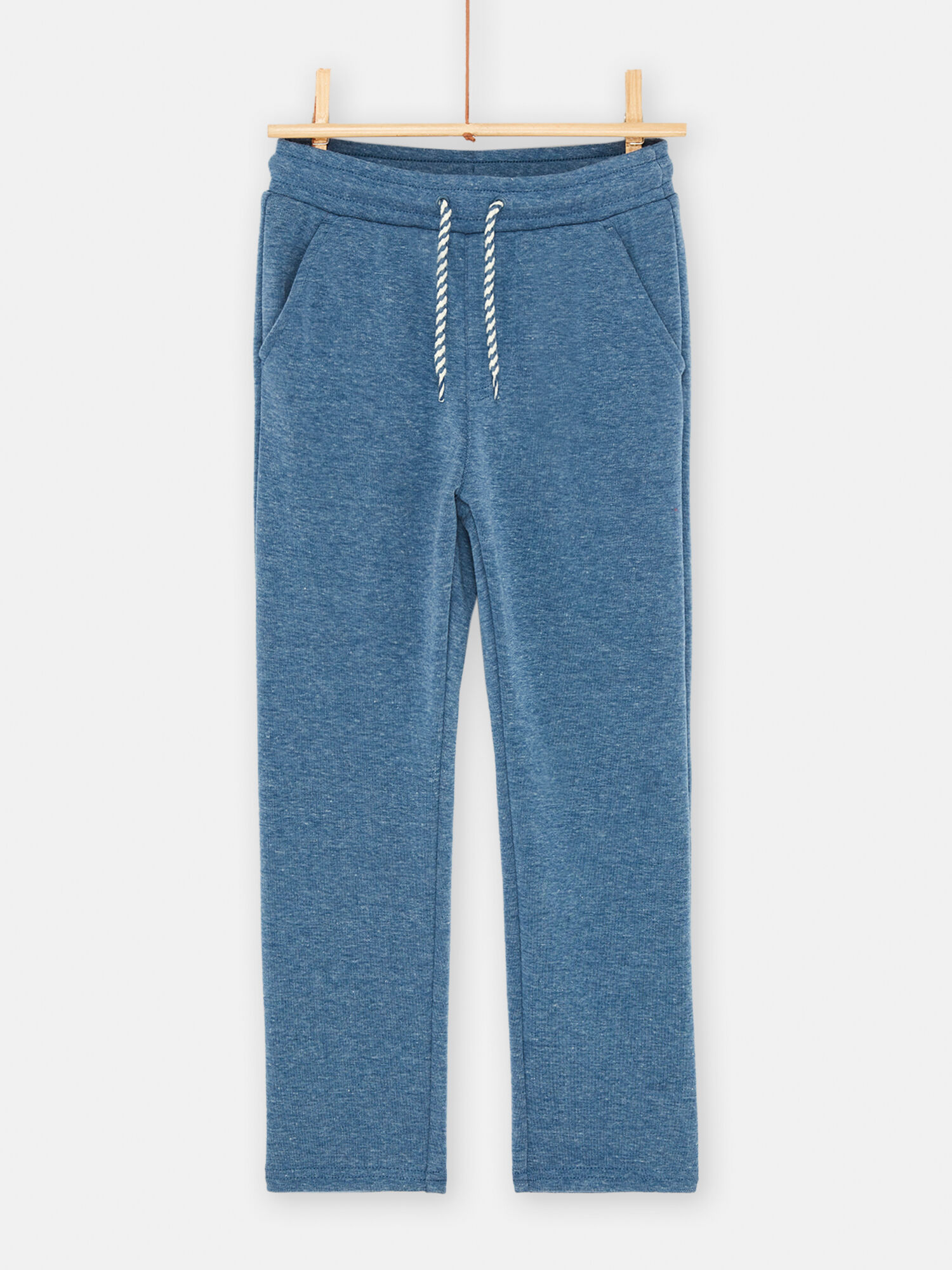 Pantalon bleu chine uni pour garcon Pantalon Jean DPAM