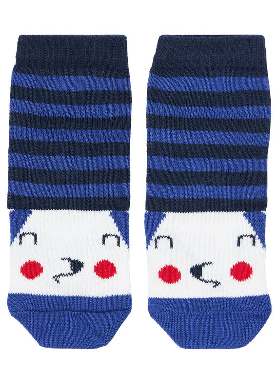 Chaussette bébé garçon rayée marine JYUGRACHO1 / 20SI10E1SOQ702