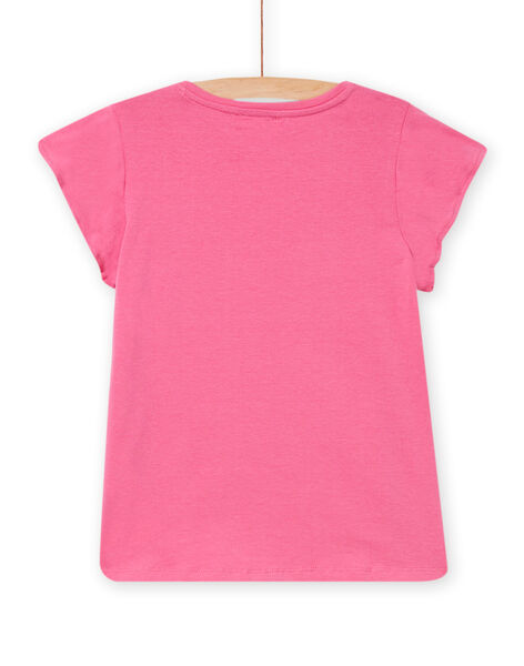 T-shirt manches courtes rose enfant fille NAJOTI4 / 22S90172TMC313