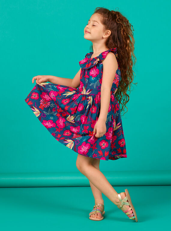 Robe sans manche, imprimé fleurs hawaiennes LABONROB1 / 21S901W1ROB716