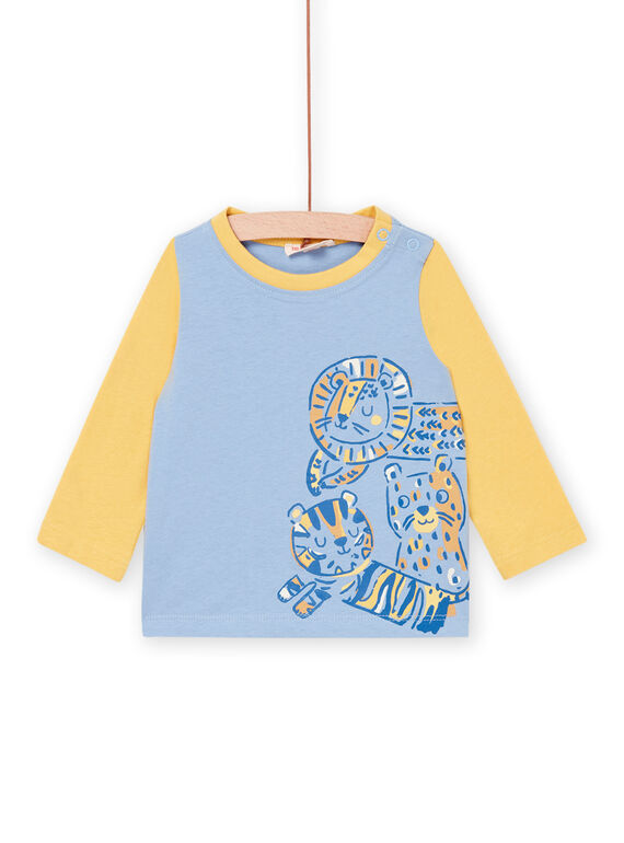 T-shirt bicolore à motifs animaux PUCITEE1 / 22WG10M3TMLC206