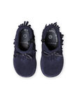 Boots bleu marine à franges bébé fille MIBOOTINDI / 21XK3771D0D070