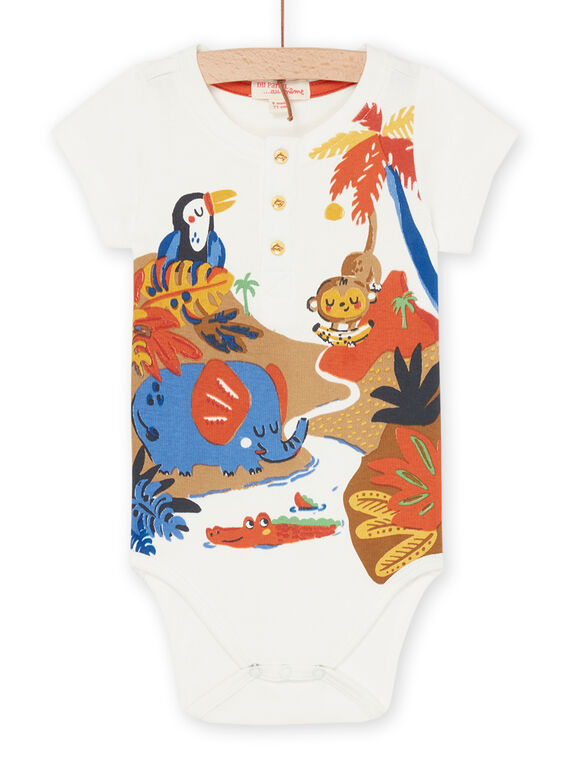 Body écru à motifs animaux RUJUNBOD / 23SG10U1BOD001