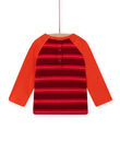 T-shirt rouge motif ourson bébé fille MUFUNTEE2 / 21WG10M1TML504
