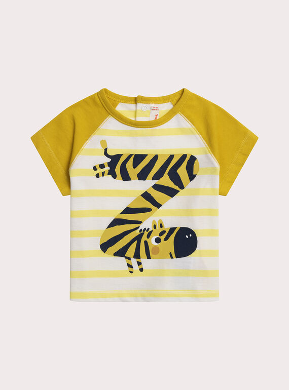 T-shirt zèbre pour bébé garçon WUPRITEE1 / 25SG10S2TMC009
