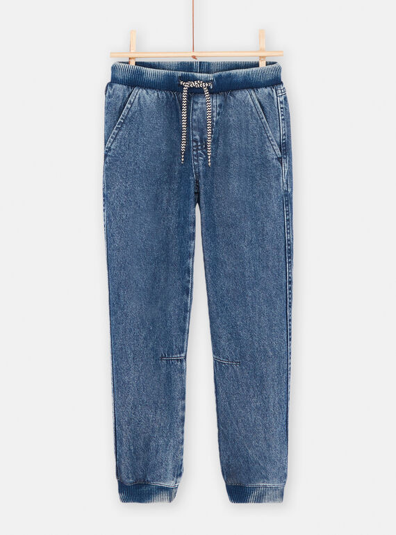 Jean bleu à taille élastiquée garçon SOFORJEAN / 23W902K1JEAP269