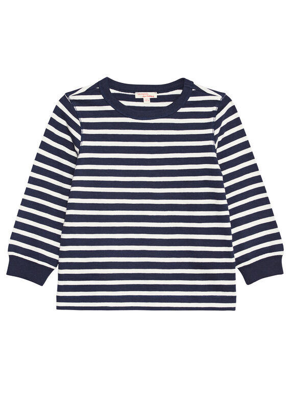 Tee shirt manches longues rayé enfant garçon KOJOTIRIB1 / 20W90236D32705