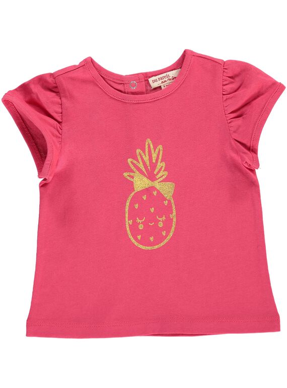 Tee-shirt manches courtes bébé fille CIJOTI2 / 18SG09R2TMCF503