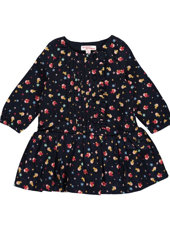 Robe fantaisie bébé fille DINAUROB2 / 18WG09G2ROB099