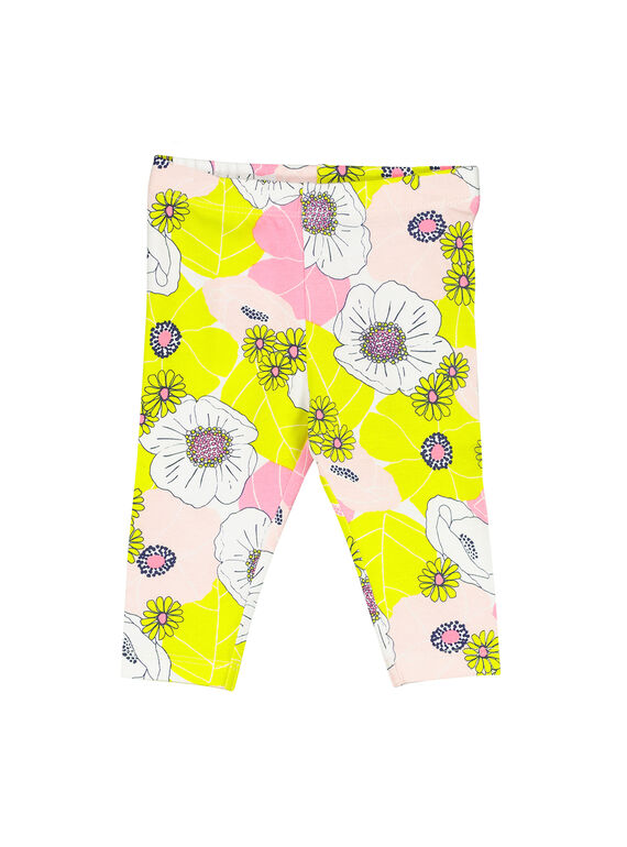 Legging à fleurs bébé fille FYIPOLEG / 19SI09C1CAL099