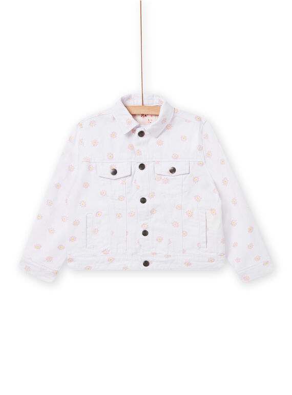 Veste écrue enfant fille NASOVEST / 22S901Q1VES001