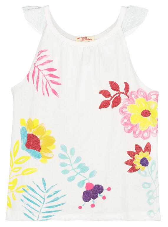 Débardeur imprimé fleurs fille FACADEB / 19S901D1DEB000