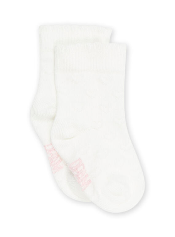 Chaussettes écrus à motif coeurs RYIJOSOQ4 / 23SI0978SOQ001