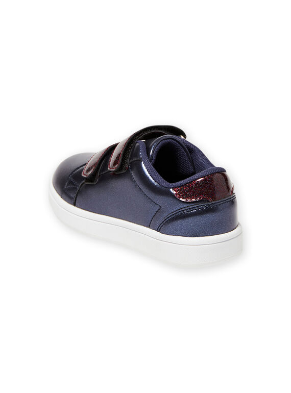 Baskets bleu marine enfant fille MABASMARION / 21XK3571D3F070