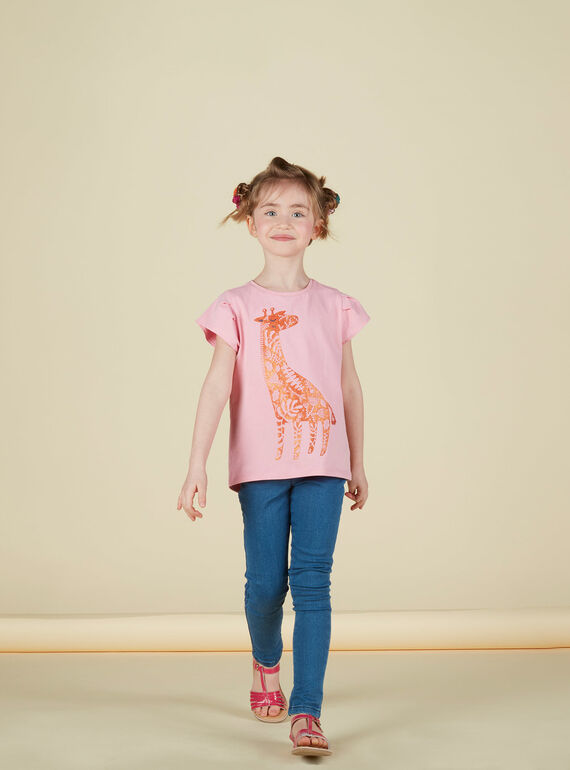 Tee Shirt Manches Courtes Rose JAJOTI1 / 20S90142D31D315