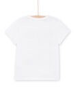 T-shirt blanc à motifs têtes d'animaux RONAUTI1 / 23S902N3TMC000