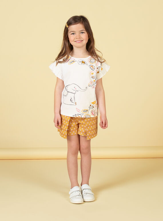 Tee Shirt Manches Courtes Ecru LAPOETI2 / 21S901Y2TMC001