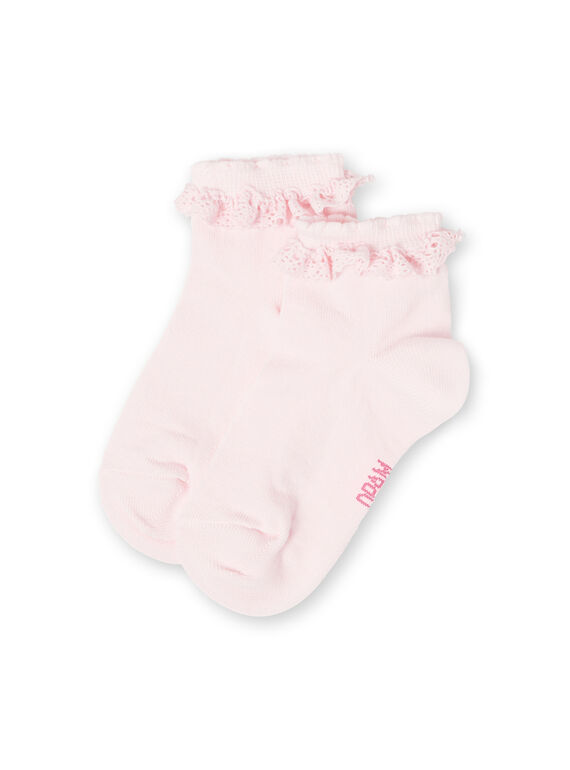 paire de chaussettes enfant fille LYAJOSCHO2C / 21SI0144SOQ307