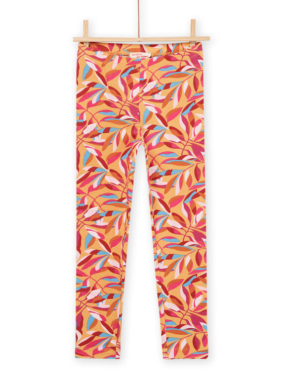 Legging à imprimé fleuri PYAMOLEG1 / 22WI01N1CALB107