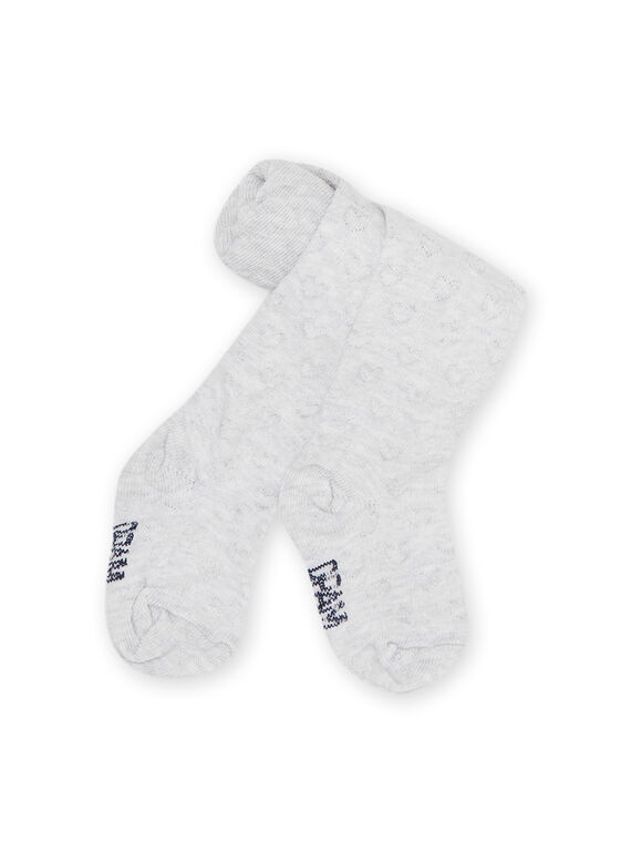 Collant gris chiné bébé fille NYIESCOLCO3 / 22SI0988COLJ920