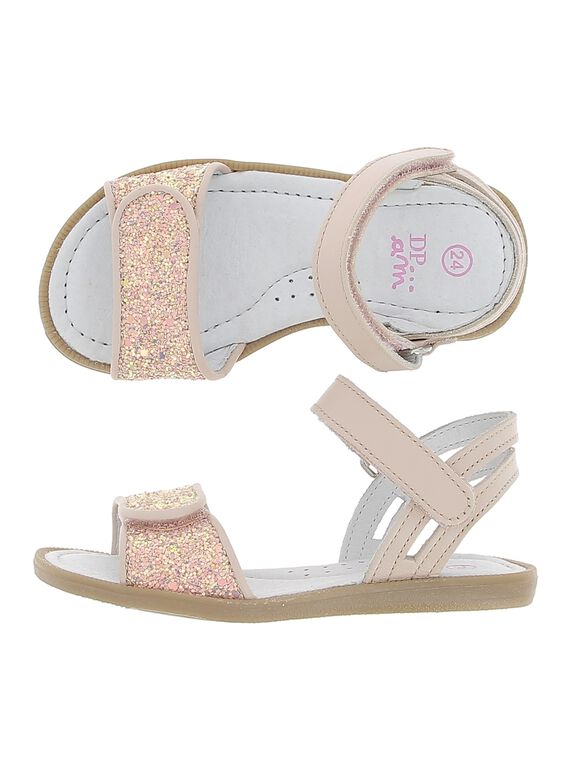 Sandale en cuir fille CFSANDVEL / 18SK35WAD0E030