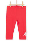 Robe et legging rose dragée à imprimé fleurs RINAUENS / 23SG09N1ENSD310