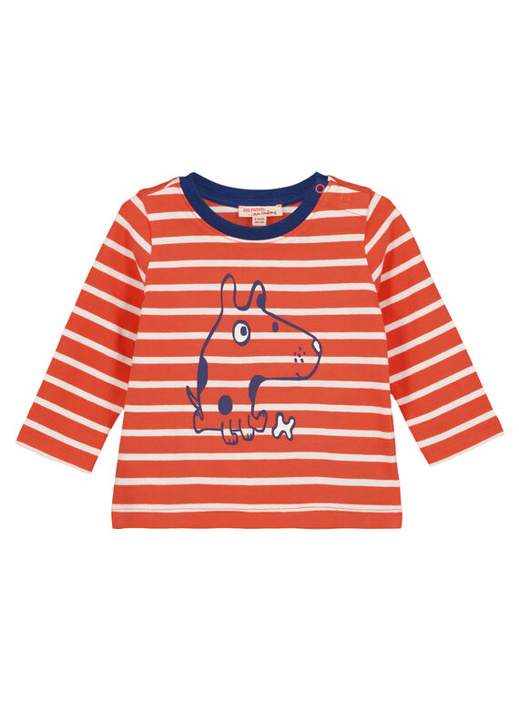 Tee Shirt Manches Longues Orange GUJOTIRAY3 / 19WG1046TML406
