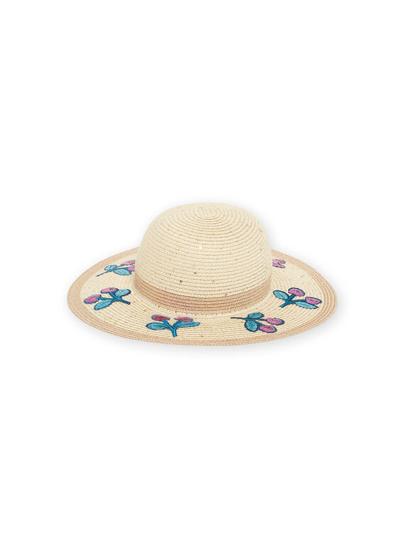 Chapeau de paille enfant fille NYAHAT1 / 22SI01C4CHA009