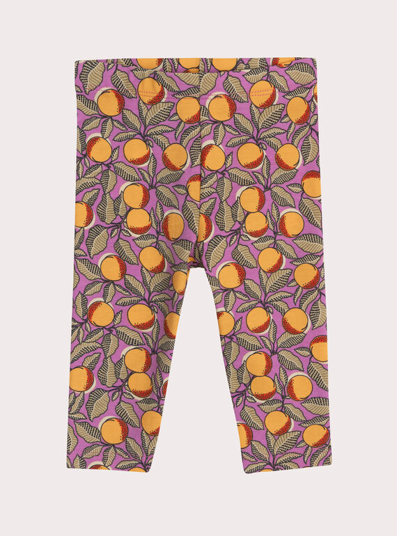 Legging imprimé fruits pour bébé fille WYILILEG / 25SI09T1CAL708
