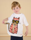 T-shirt blanc à motif chat capsule spa - Mixte ROSPATI3 / 23S902P1TMC000
