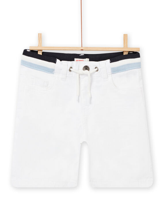 Bermuda blanc enfant garçon NOSOBER2 / 22S902Q1BER000