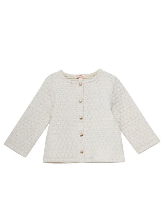 Cardigan rose bébé fille JIJOCAR1 / 20SG0951CAR006