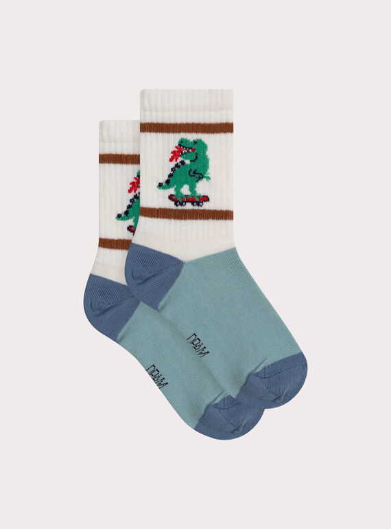 Chaussettes type tennis motif dragon pour garçon XYOJOCHOS1 / 25WI02E8SOQ005