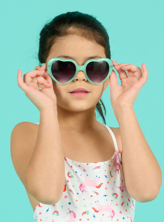 Lunettes de soleil vert amande enfant fille NYAMERLUN2 / 22SI01L3LUS611