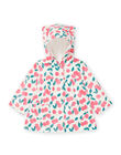 Imperméable à capuche et à imprimé cerises RISUNIMP / 23SG09J4IMP001