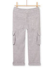Pantalon gris de lin enfant garçon NOHOPAN / 22S902T2BERJ907