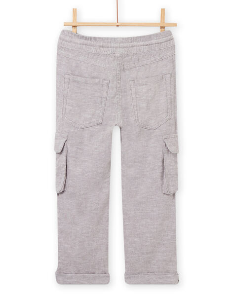 Pantalon gris de lin enfant garçon NOHOPAN / 22S902T2BERJ907