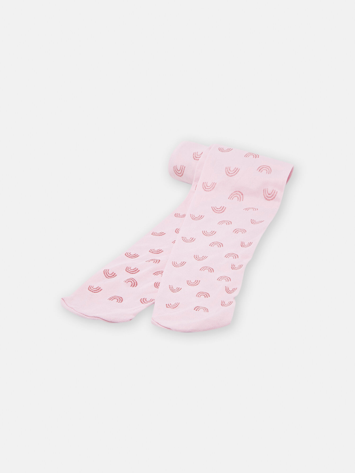 Collant rose motif arc en ciel pour fille Chaussettes